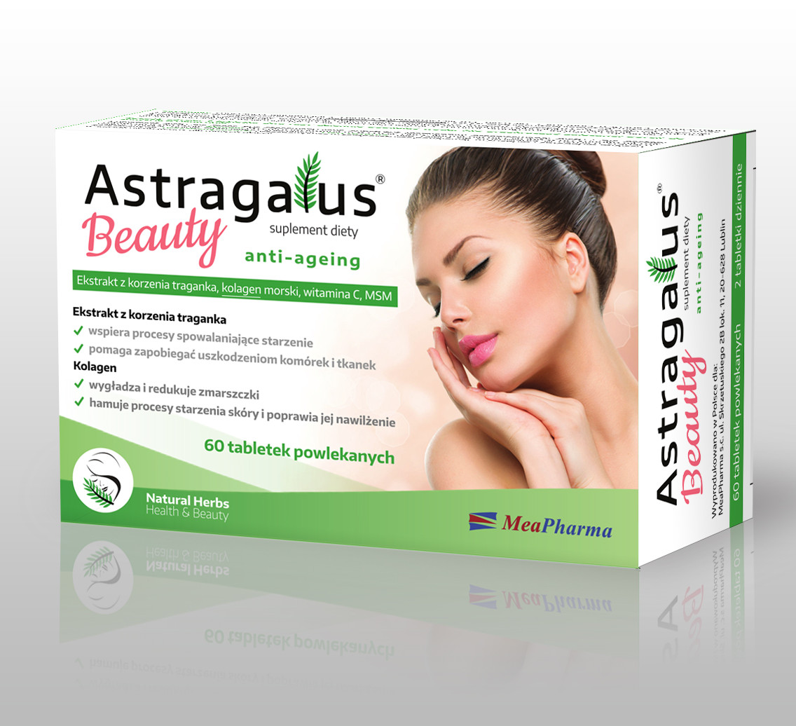 Astragalus Beauty hamuje procesy starzenia skóry, poprawia jej nawilżenie, wygładza i redukuje zmarszczki
